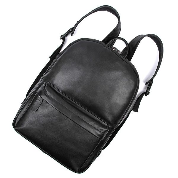 

backpack real leathe retro shoulders bag school journey rucksack