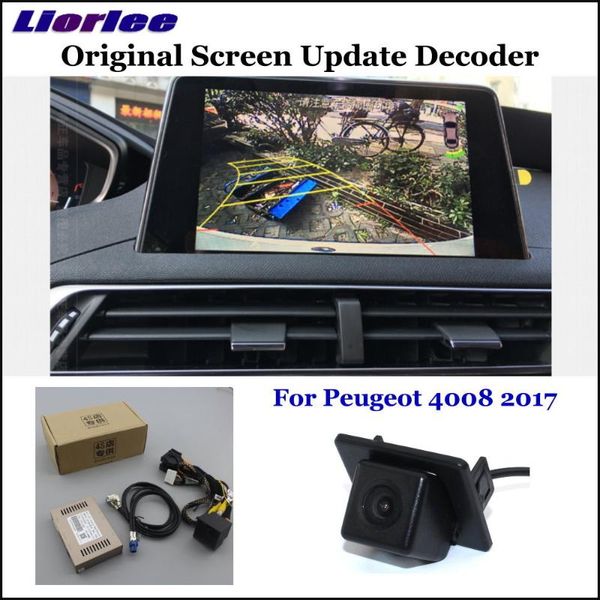 

car rear view cameras& parking sensors hd reversing camera for 4008 5008 2021 backup reverse cam module decoder interface