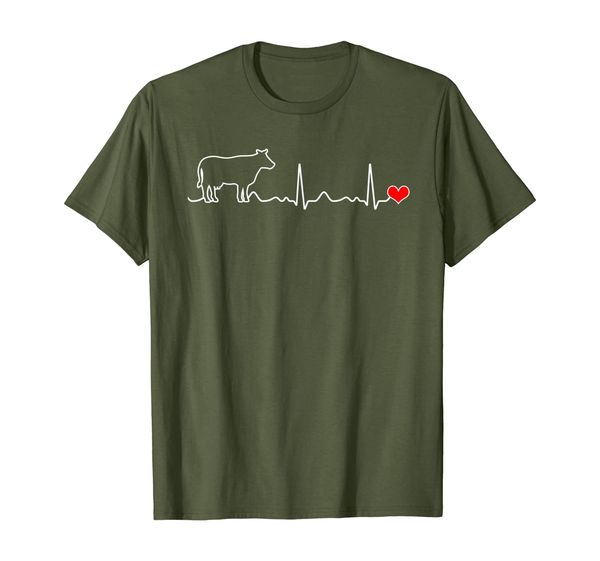 

i love my cow valve ekg heartbeat heart patient t-shirt t-shirt, White;black