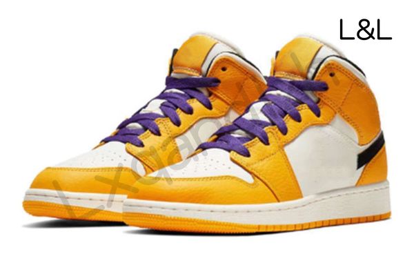 

l&l jumpman 1 basketball shoes track and field sneakers running shoes women's sports torch hare game royal pine green court with box 36