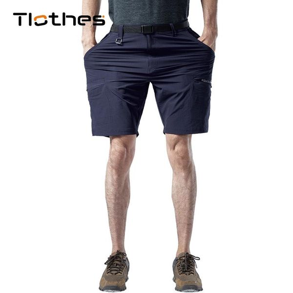 

men's shorts quick dry men casual outdoor hiking fishing clothing nylon techwear loose sports cargo no belt, White;black
