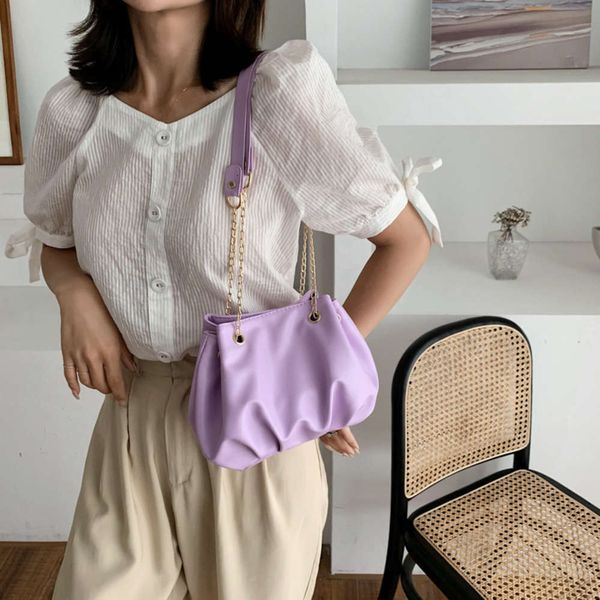 

hbp fashion cloud fold new design for spring and summer 2021 commuter chain one shoulder slant span underarm bag