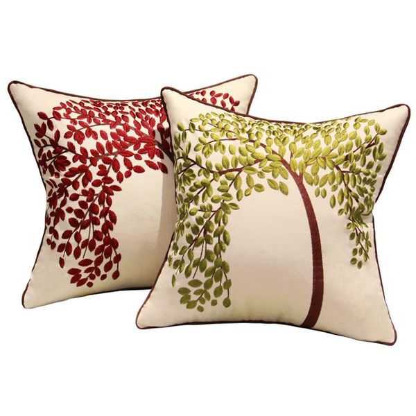 

cushion/decorative pillow modern chinese luxury case tree leaves butterfly multicolor cushion cover for sofa bedroom living room car