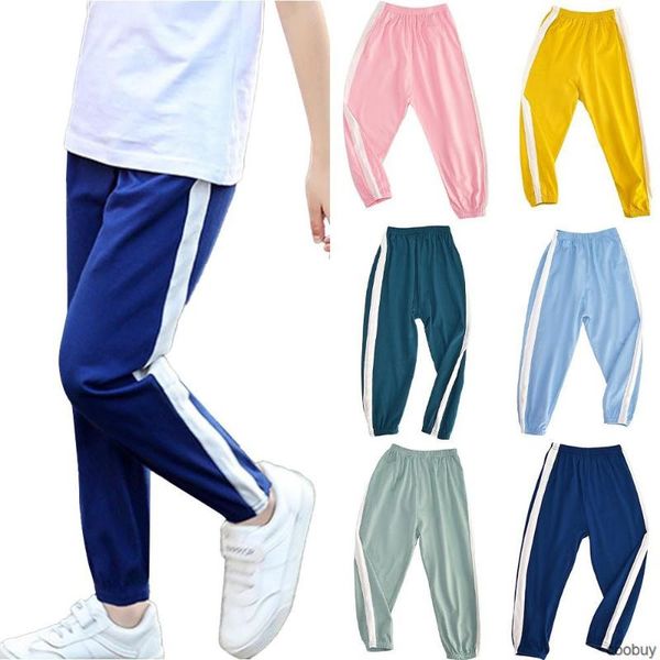 

trousers cod kid's long bloomers color pants child solid children anti-mosquitoes sweatpants co, Blue