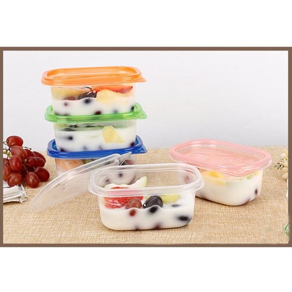 

storage bottles & jars 10pcs disposable boxes rectangular food container kitchen sealed box for fruit cake containers