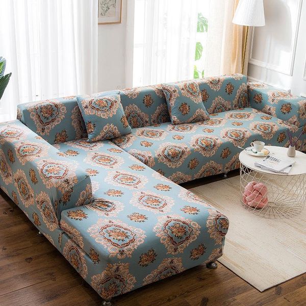 

chair covers square lattice printed couch cover sofa elastic slipcovers for pets chaselong protector l shape anti-dust machine washable