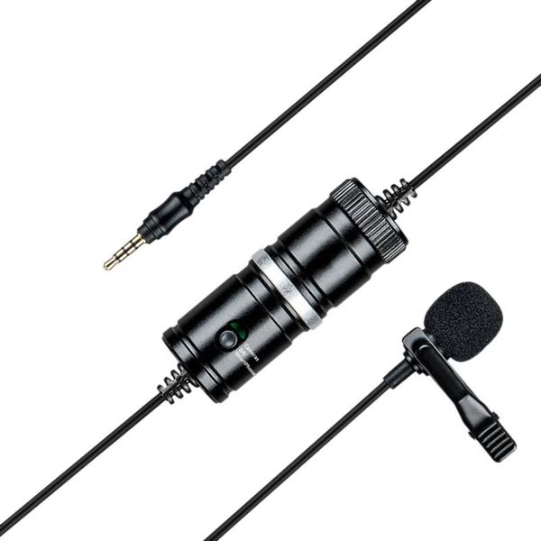 

lavalier microphone mobile phone interview live microphone slr camera video recording wired professional