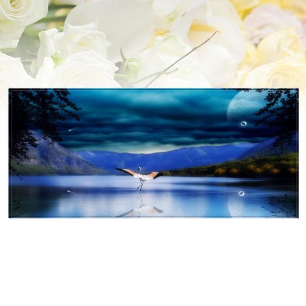 

carpets 1pc 40x60cm floor carpet on moonlit lake pattern non-slip mat for kitchen living room bathroom