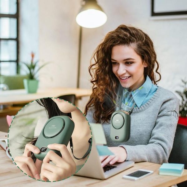 

electric fans portable mini fan 3 speed adjustable handheld personal usb rechargeable desk outside travel hanging air cooler