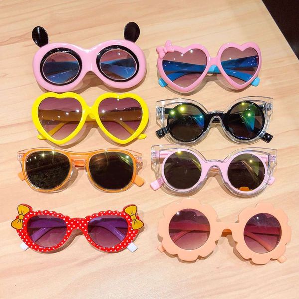 

2021 fashion kids sunglasses cartoon for shading and sun protection, Blue