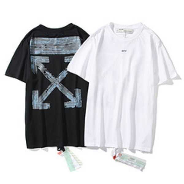 

summer casual short sleeve off fashion brand letter youth collarless loose t-shirt for lovers, White;black