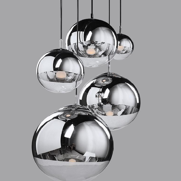 

pendant lamps creative electroplated glass ball chandelier nordic modern simple restaurant bar cafe clothing shop single head lamp