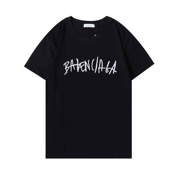 

2021 letter print t shirt men women black white summer fashion casual street t-shirt hip-hop short sleeve luxurys designer clothe, White;black