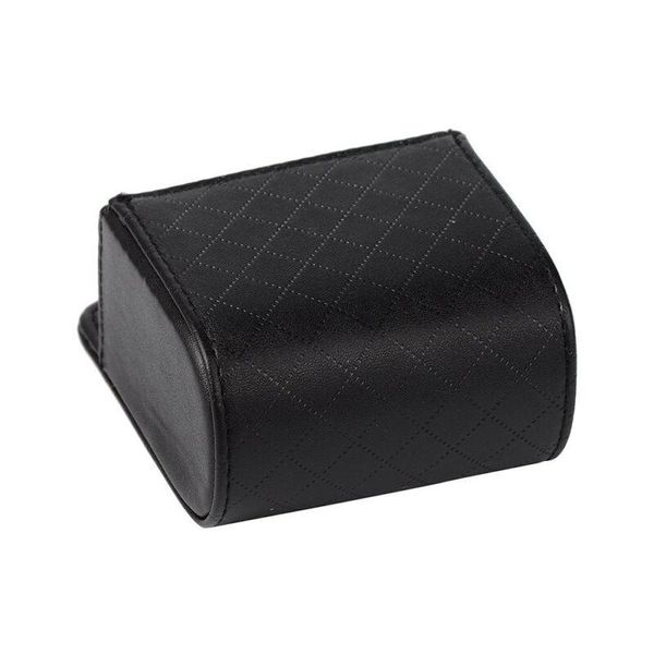 

car organizer accessories box air storage 9x8.5x5cm black mobile phone pu leather