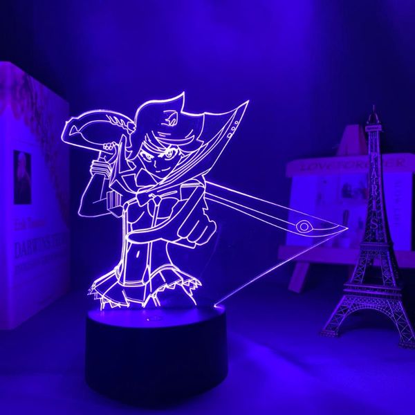 

night lights kill la ryuko matoi led light for bedroom decor nightlight birthday gift anime 3d lamp