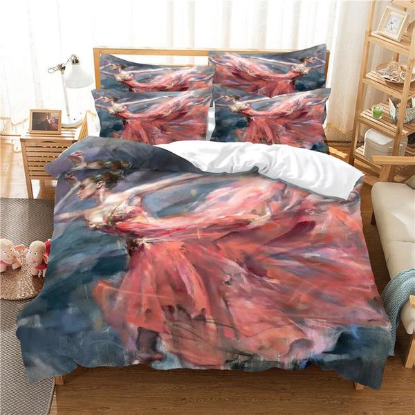 

bedding sets 3d dancer set  duvet cover bed cotton bedroom