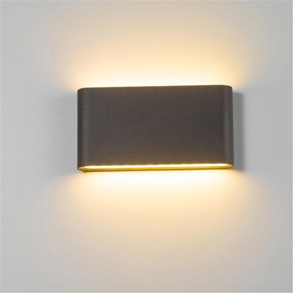 

led wall sconce waterproof porch light black modern waterproof wall lamps ip65 outdoor up/down lights exterior
