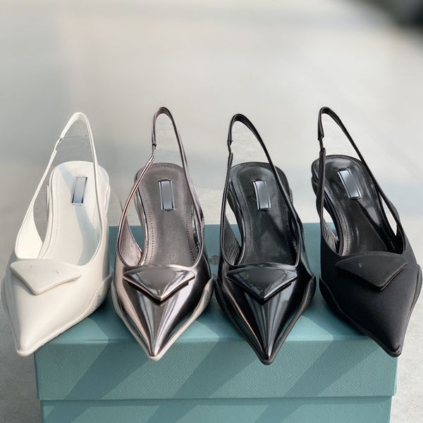 

sandals slippers [dongguan goods] new style cat heel leather lacquered leather bag in spring and summer zly, Black