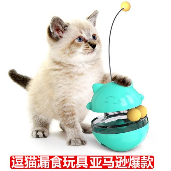 

cat toys pet dog products funny leaking food turntable tumbler