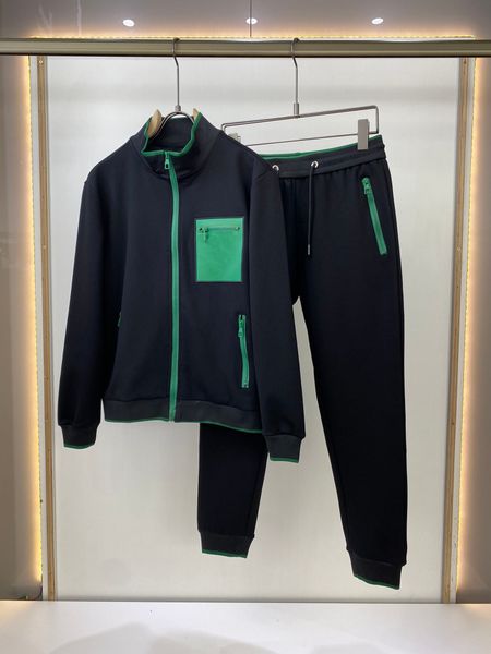 

men designer tracksuits fashion two pieces set casual jacket + pants clothing suit sport style loose sportwear with letter printing, Gray