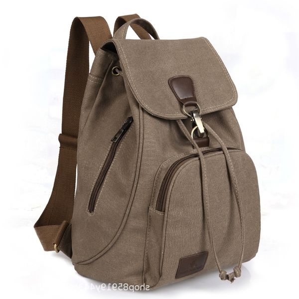 

backpack women's new fashion girls' outdoor canvas schoolbag