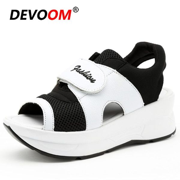 

dress shoes air mesh fashion women comfy platform sandal sandalia mujer womens wedges sandals summer heels 2021 wedge, Black