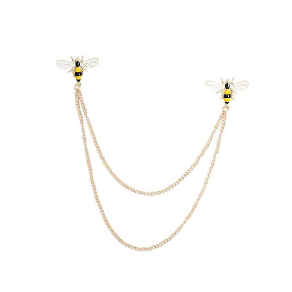 Doppia ape a catena perno smaltato perni personalizzati spilla animale badge sacchetto del fumetto gioielli regalo per bambini amici