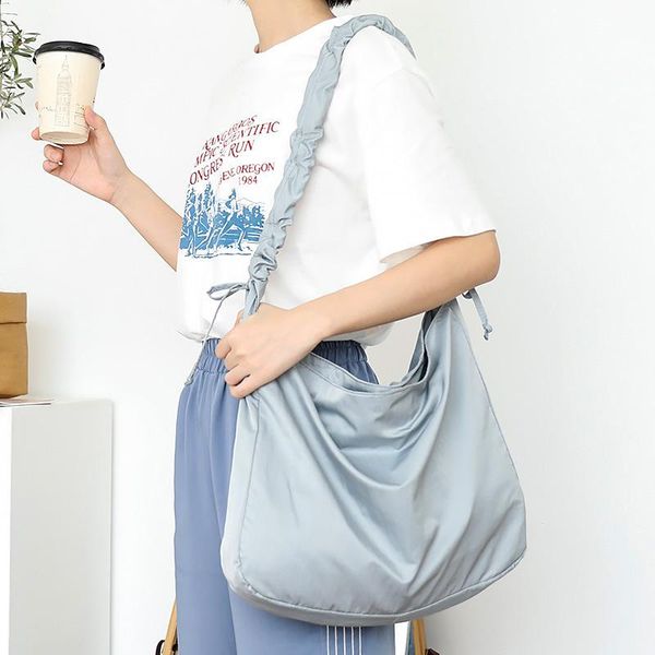 

evening bags 2021 fashion folding women handbag tote ladies casual canvas bag aesthetic elastic band shoulder beach bolsa