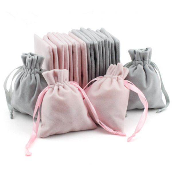 

velvet bag with drawstring treat dust bag for gift jewerly packing bags 8 x 10cm 122034