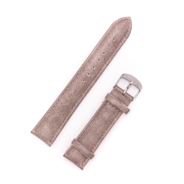 

watch bands grey leather handmade eco-friendly strap 20mm se-07, Black;brown