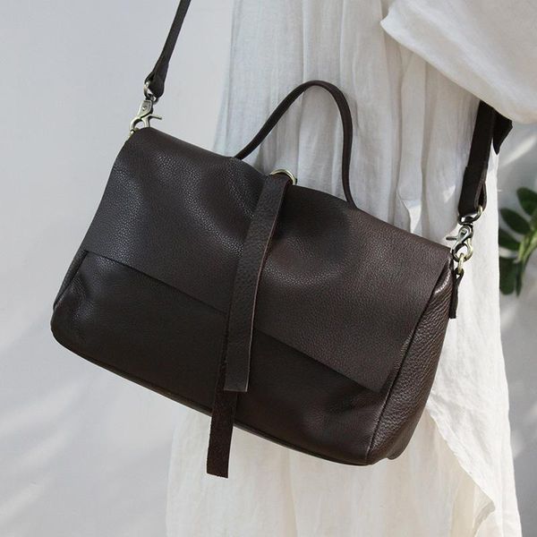 

evening bags 2021 retro art motorcycle bag leisure shoulder cowhide female