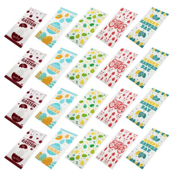 

450pcs easter cartoon biscuit bags bakery biscuit candy packaging bags