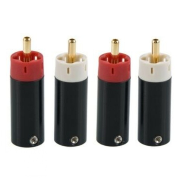 

smart power plugs hifi diy star line silver plated / gold tellurium copper rca plug connector 2pairs 4pcs