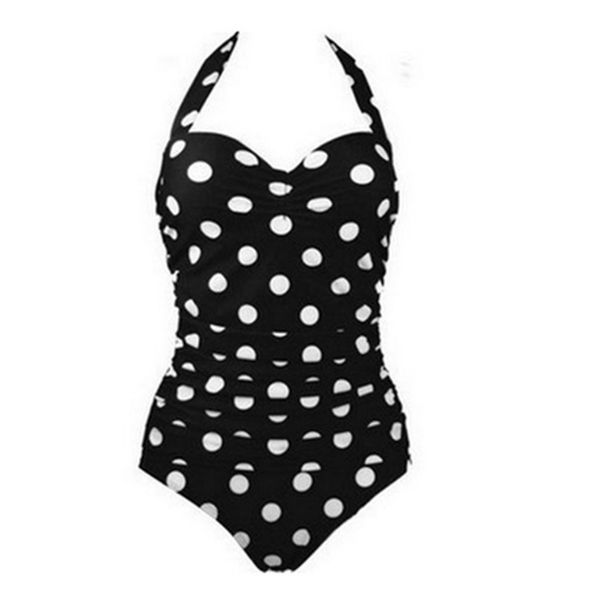 

wave point multi color spring fattening swimsuit, White;black