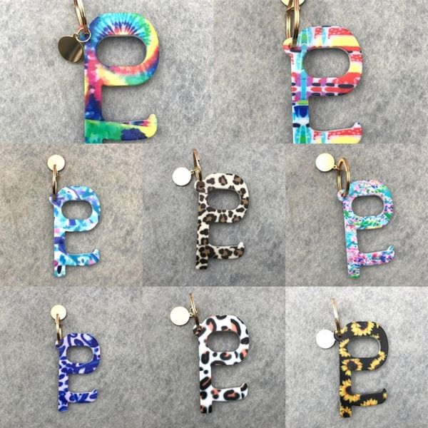 

key chain anti epidemic door opener do not touch the keychains fashion print pendant keychain anti-epidemic door opener wholesale h32z7b5