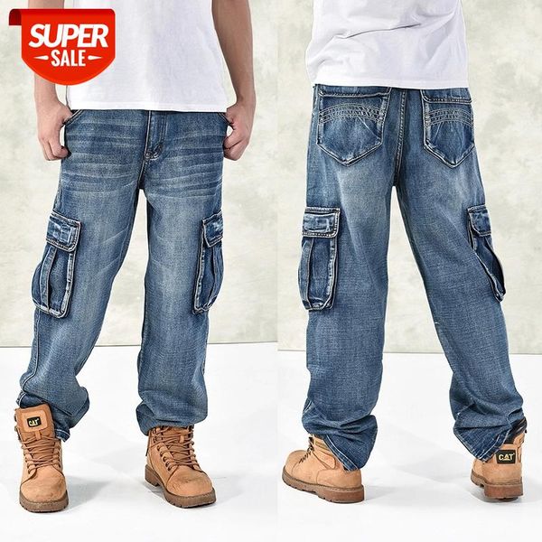 

large size 42 40-28 5xl-m hip hop jeans men famous designer brands skateboard denim skateboard jean man spring 2019 #ax9a, Black