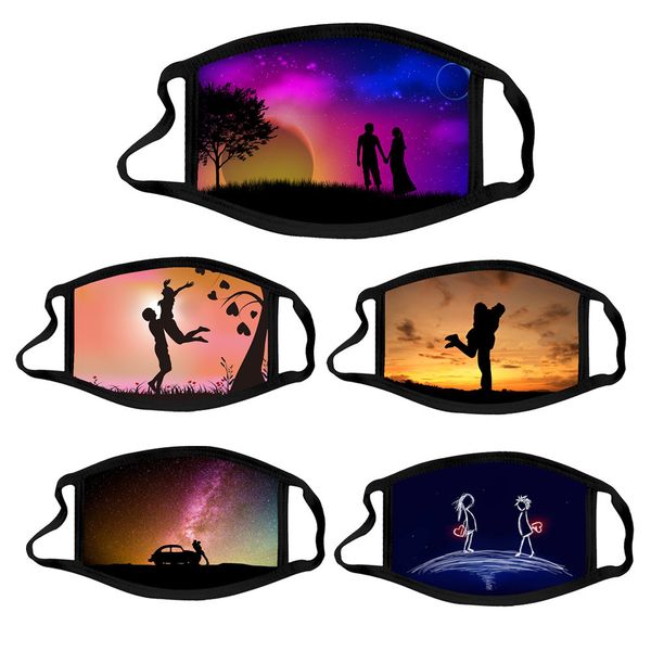 

factory outlet s valentine's day cloth soft cotton mask washable and dustproof mrsj