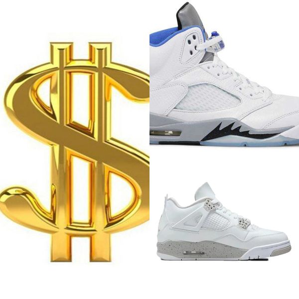 

basketball shoes 4 4s high og white cement 5 5s sports shoe men sneakers women training size 7 - 13 with boxnpwp