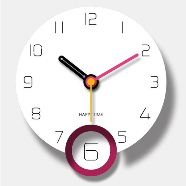 

wall clocks clock acrylic digital watch for home decoration silent movement brief modern design european duvar saati