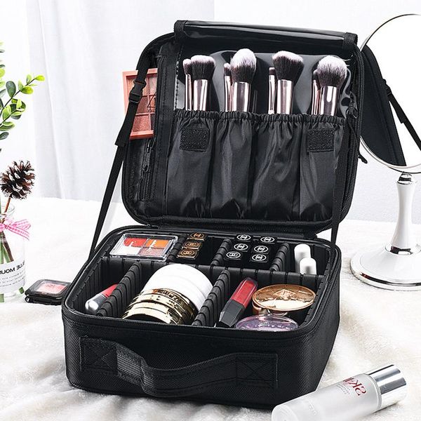 

cosmetic bags & cases makeup bag travel high capacity waterproof toiletries storage kit ladies beauty neceser organizer