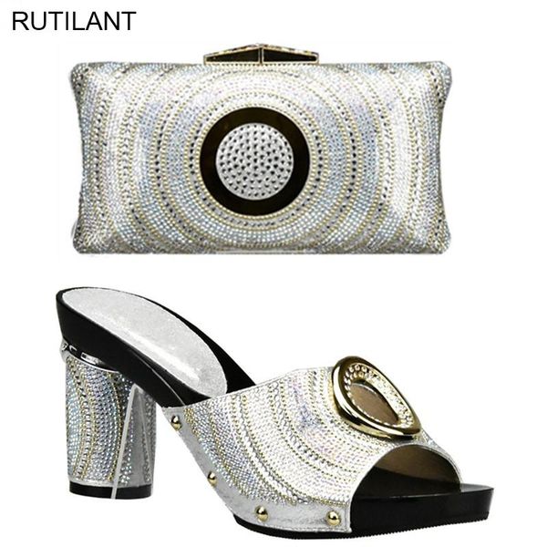 

dress shoes sliver color african matching and bags italian in women bag set italy, Black