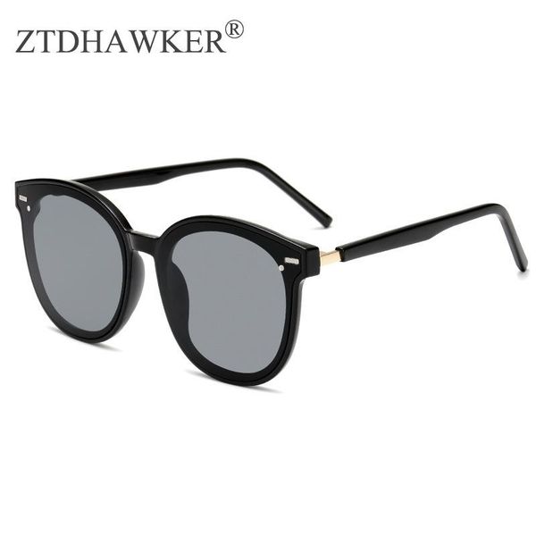 

sunglasses 2021 versatile fashion simple women's large frame rice nail temperament glasses uv400, White;black