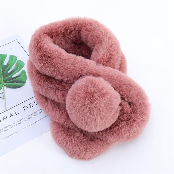 

women winter scarves keep warm fashion solid color scarf ladies outerwear bib hairy faux fur scarf warm female 2021 #j2p, Blue;gray