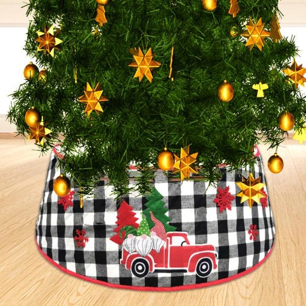 

christmas decorations tree skirt pvc base 30-inch snow wool collar xmas party home decoration merry year 2021gifts