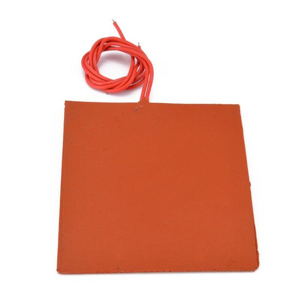 

carpets flexible waterproof silicon heater pad 12v dc 80x100mm 20w for 3d printer bed electric pads red