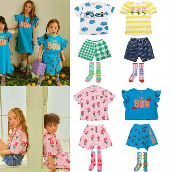 

kids t shirts summer bebe brand boys clothes sets girls outfits short sleeve t shirts toddler cotton tees, White