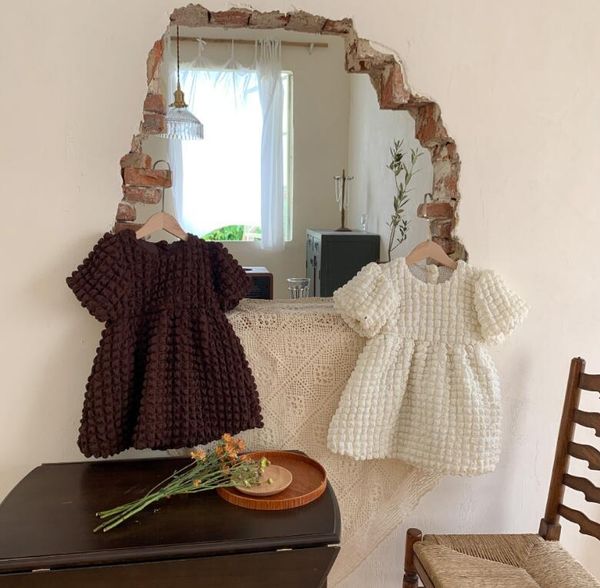 

girl's dresses 2021 korea style girls thicken dress fashion cotton winter 2-8 years wd488, Red;yellow