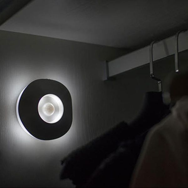 

led under cabinet light with pir motion sensor lamp 8 leds 2.5m/8ft lighting for wardrobe cupboard closet kitchen night light