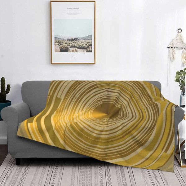 

blankets golden concentric circles air conditioning blanket travel portable circle abstract cool tech
