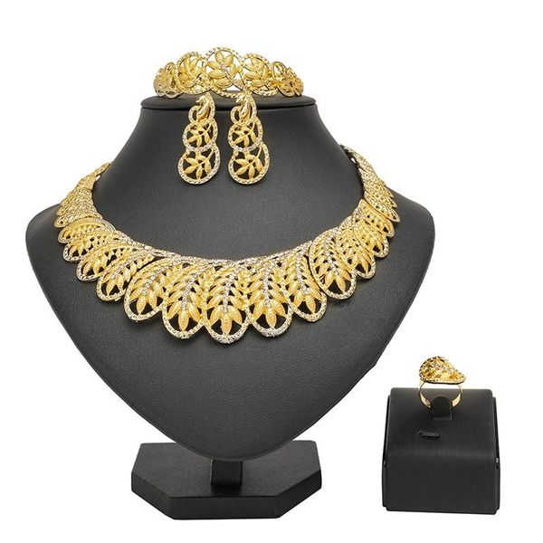 

earrings & necklace longqu exquisite dubai gold jewelry set wholesale 2021 nigerian wedding african beads statement designer, Silver